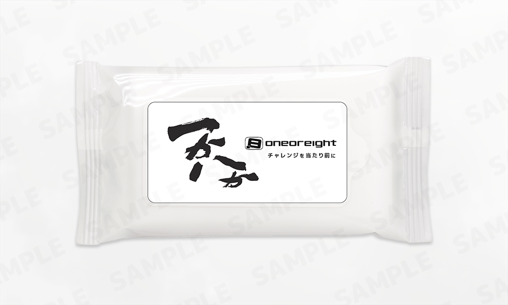 来場特典：特製オリジナルウェットティッシュ